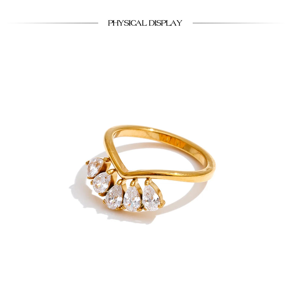 Crown Crystal Ring