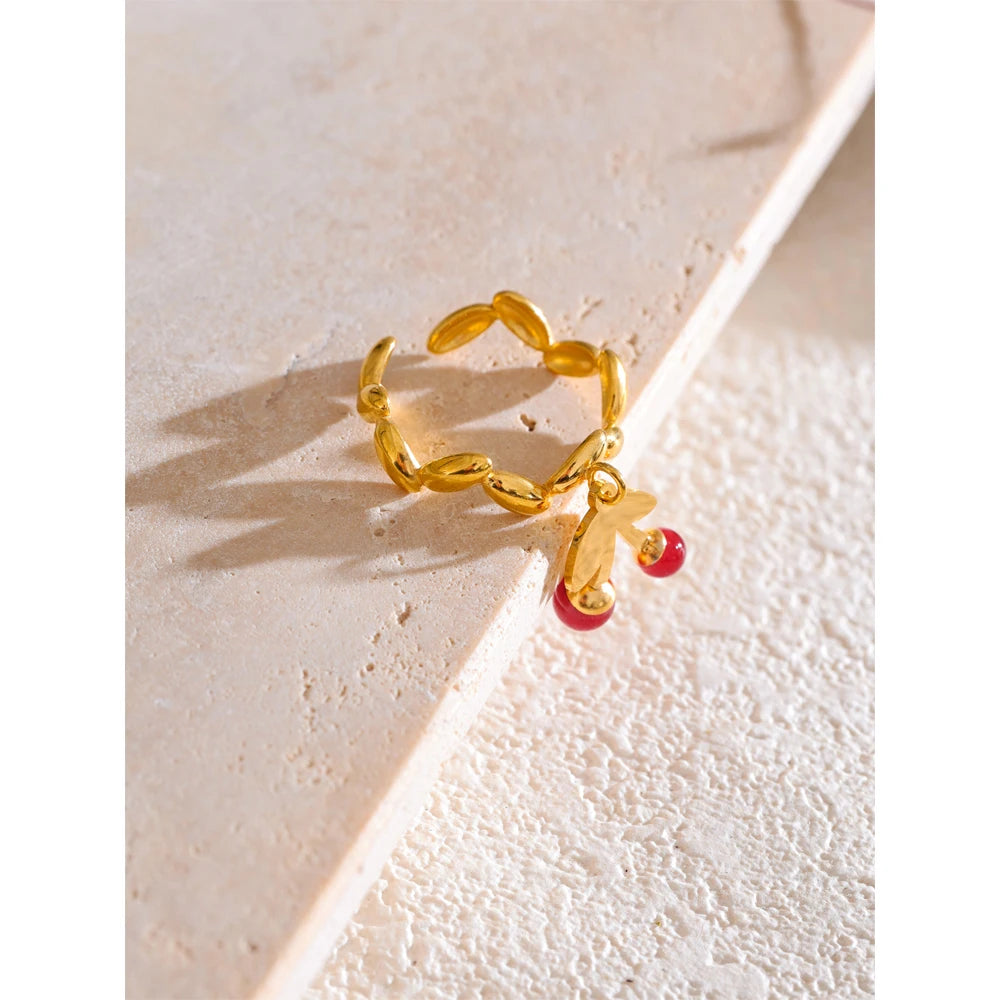 Cherry Charm Ring