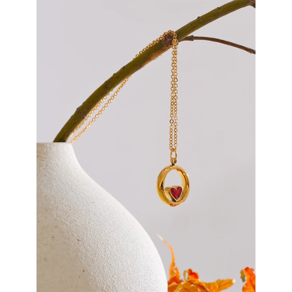 Mini Stone Pendant Necklace