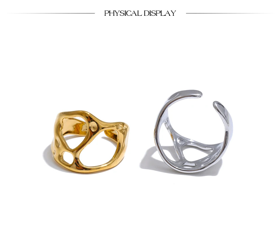 Organic Open Gold Ring