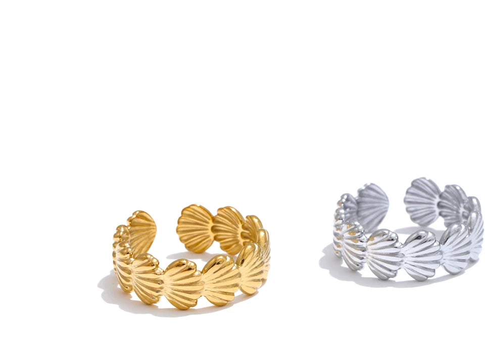 Golden Shell Ring