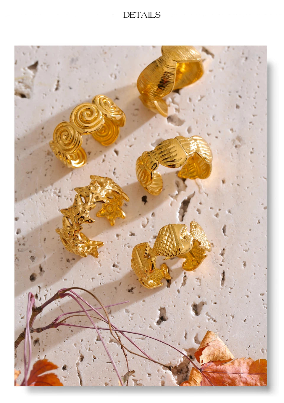 Mini Gold Summer Rings