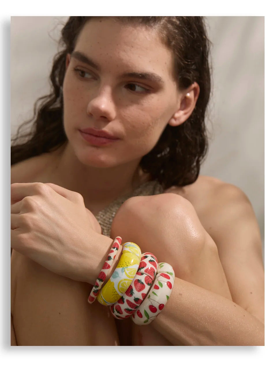 Lemon Resin Bracelet