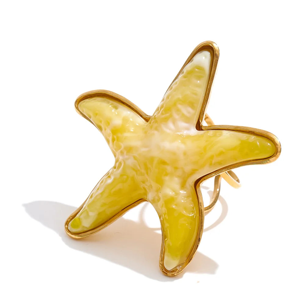 Starfish Adjustable Ring