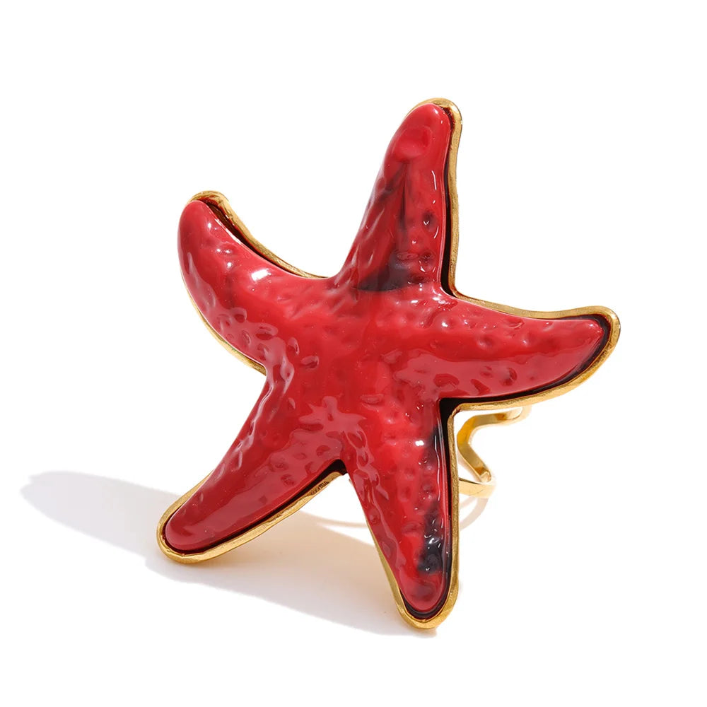Starfish Adjustable Ring