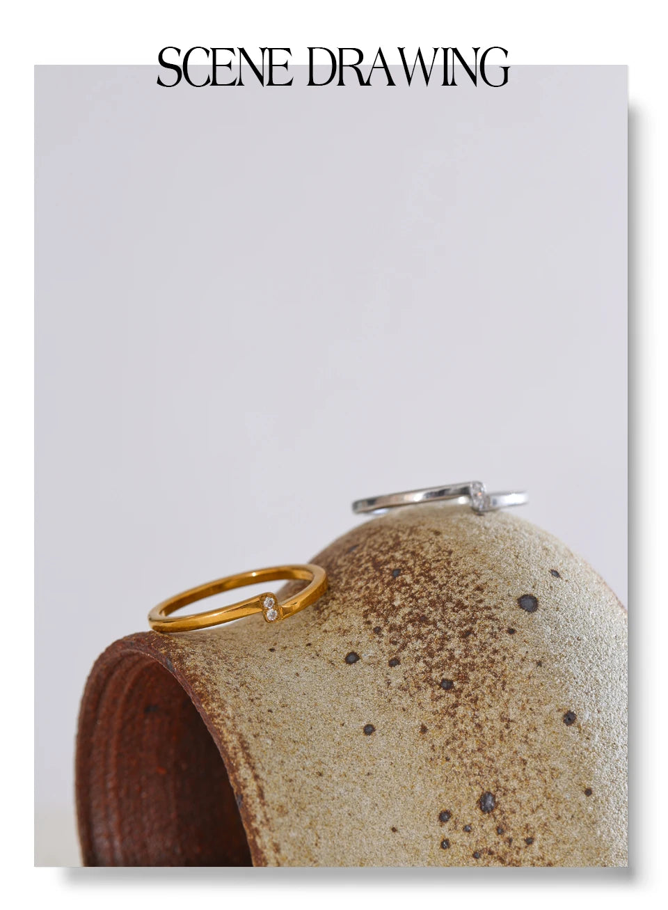 Minimal Crystal Band Ring