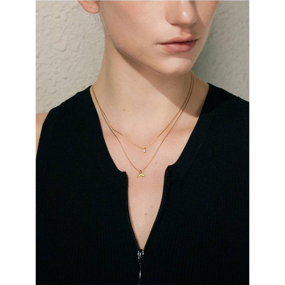 Twin Layer Starfish Necklace