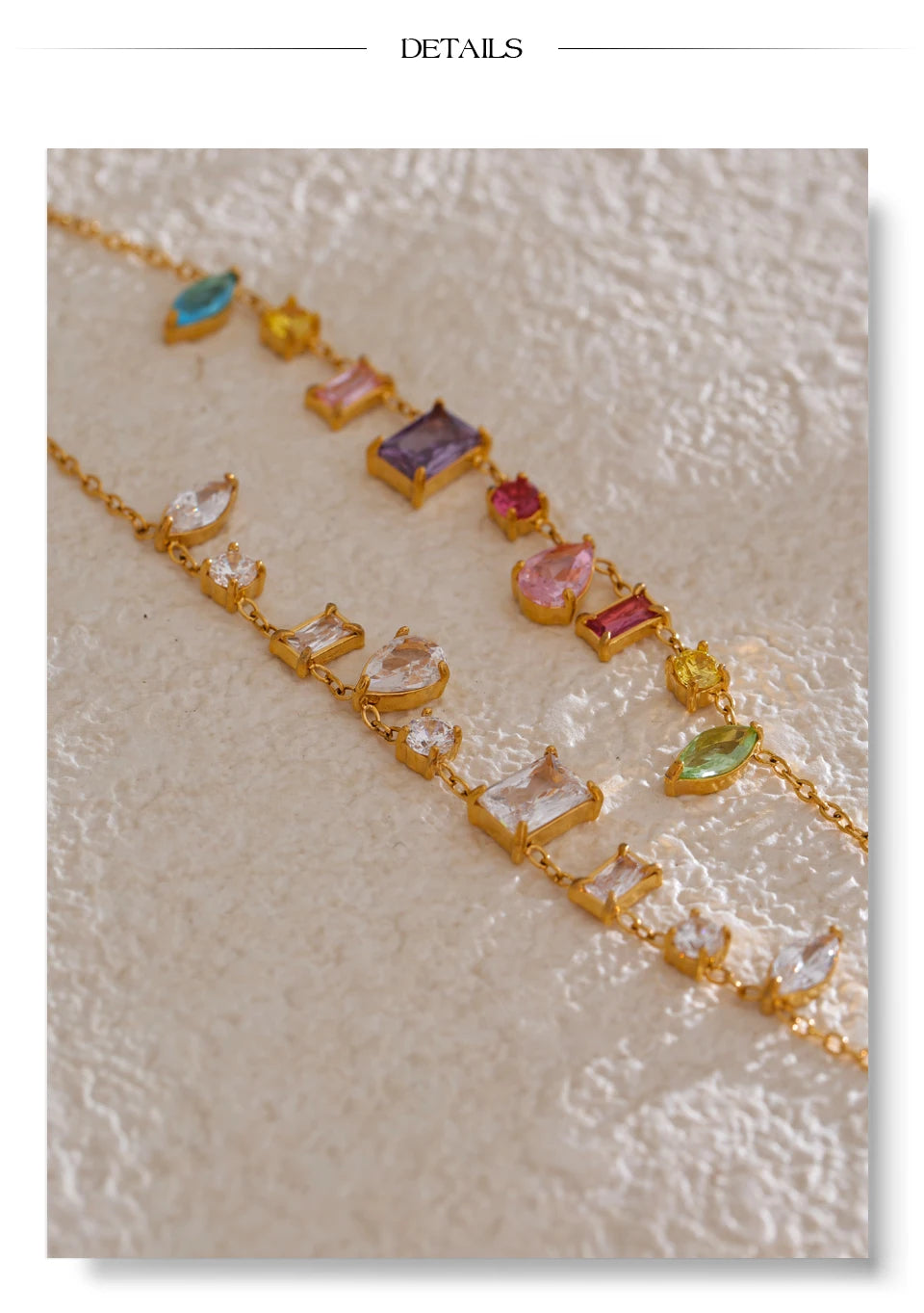 Rainbow Gemstone Necklace