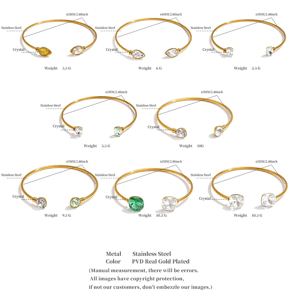 Rainbow Crystal Wrap Bracelet