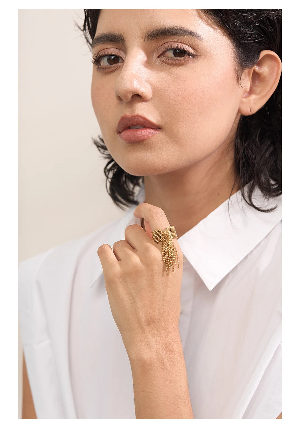 The Cascading Luxe Ring