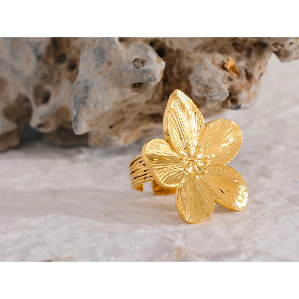 Floral Cuff Ring