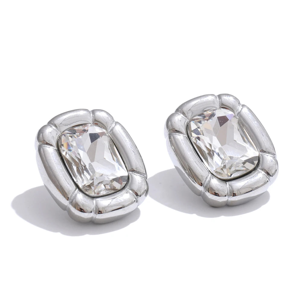 Framed Crystal Necklace &amp; Stud Set