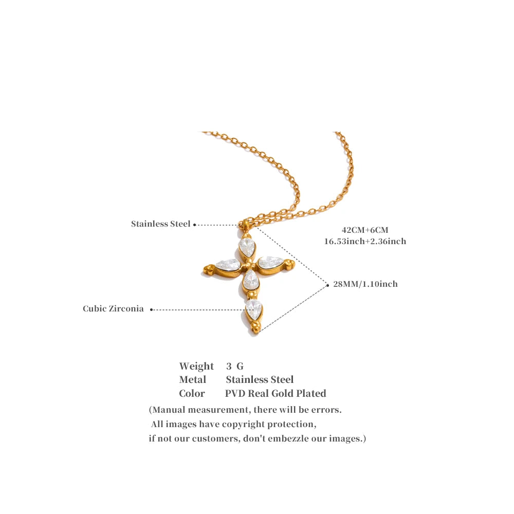 Crystal Cross Pendant