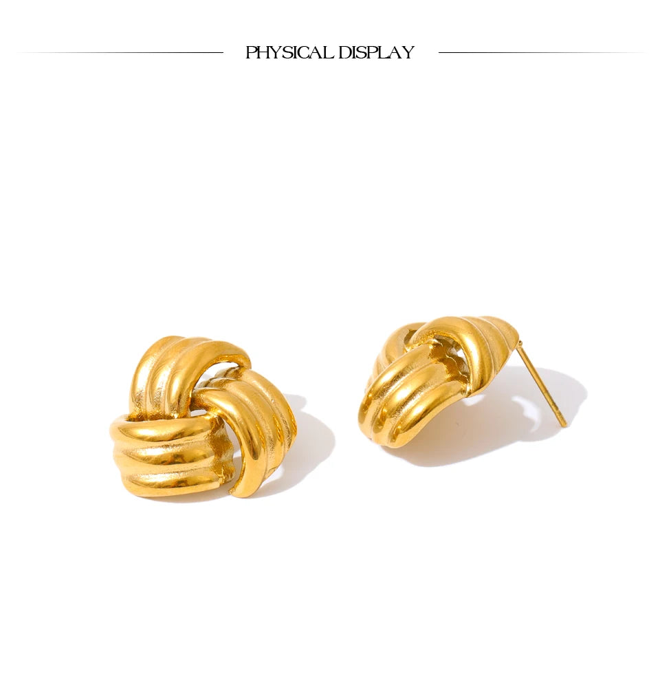Sculpted Knot Studs
