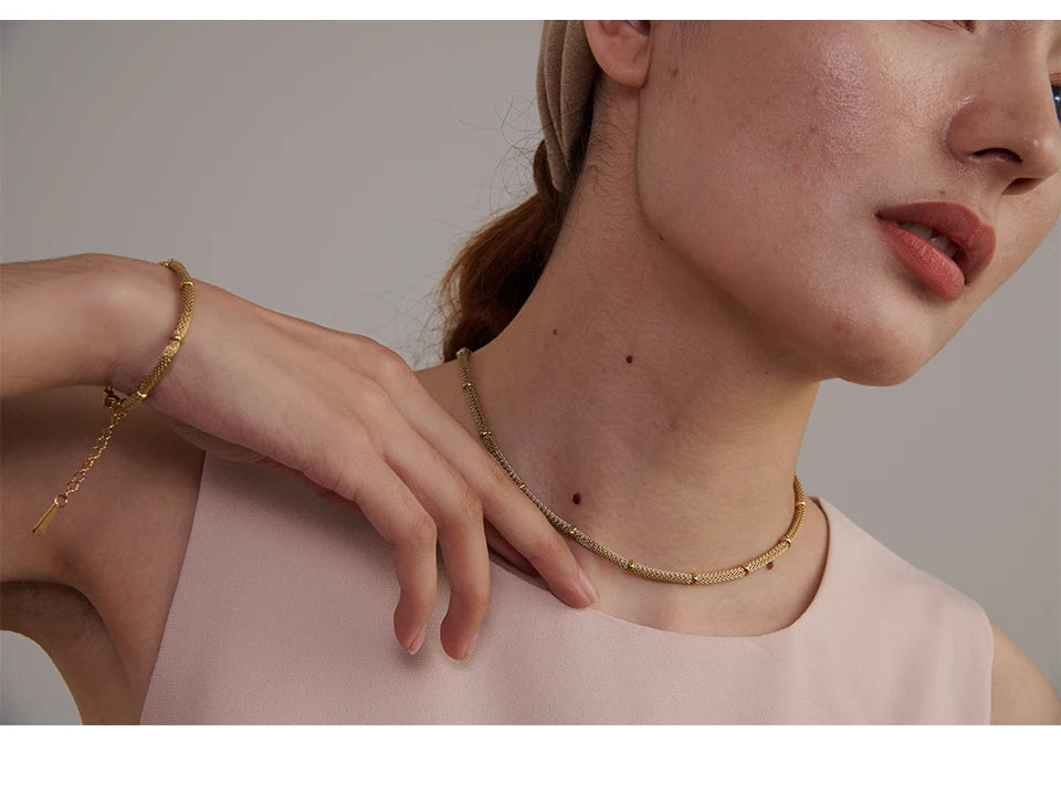 Gilded Form Necklace