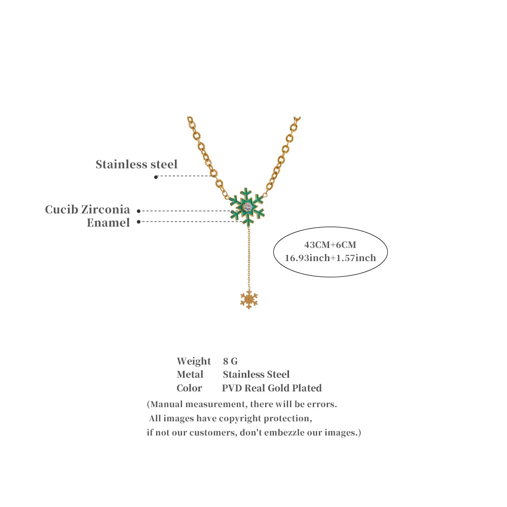 Christmas Snowflake Necklace