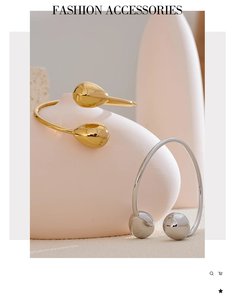 Minimalist Teardrop Cuff