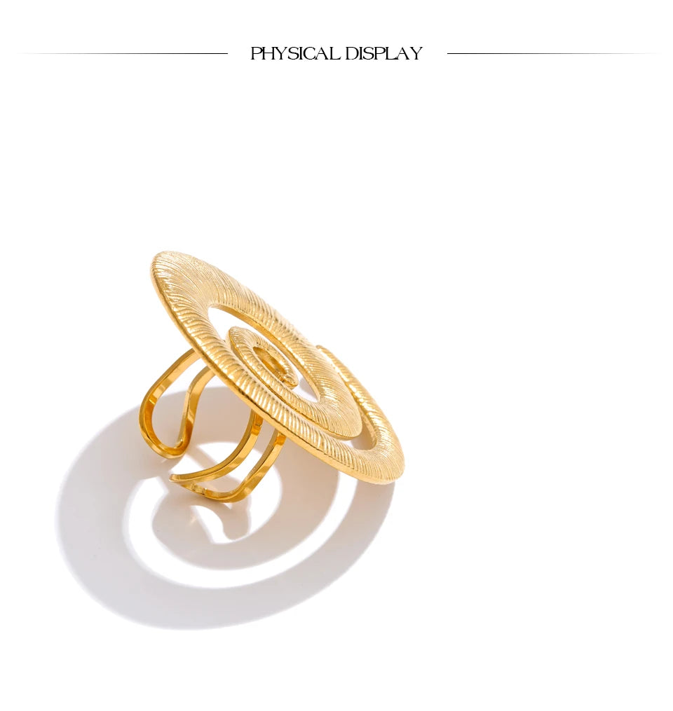 Spiral Statement Ring