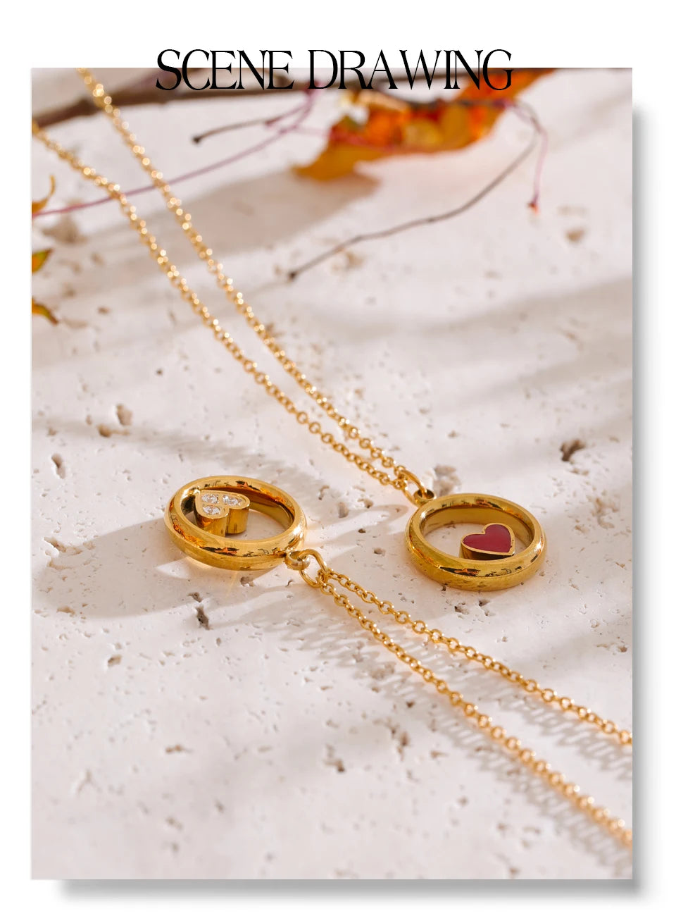 Mini Stone Pendant Necklace