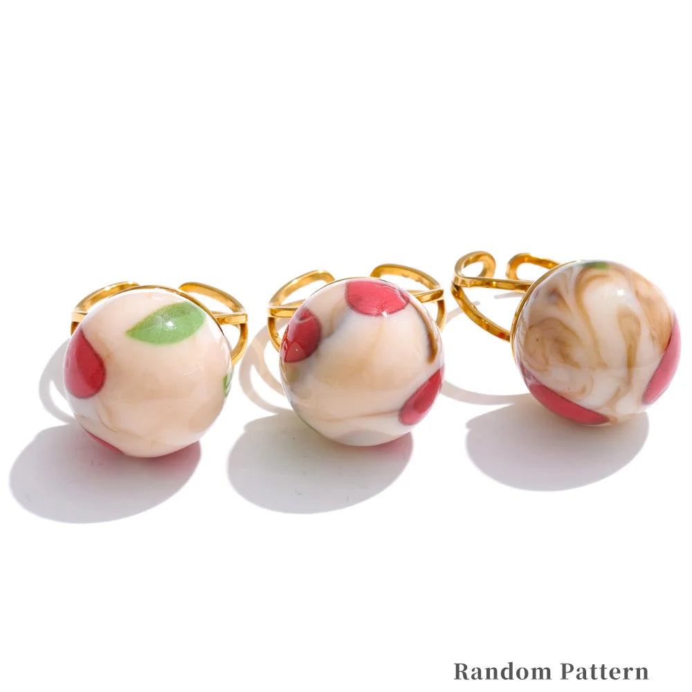 Fruity Charm Rings