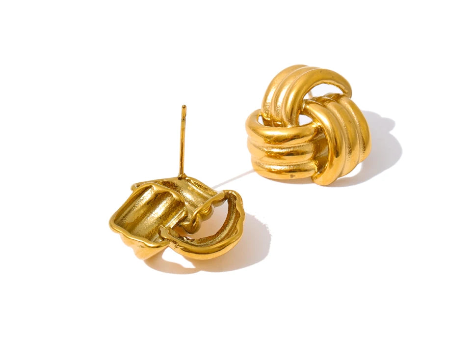 Sculpted Knot Studs
