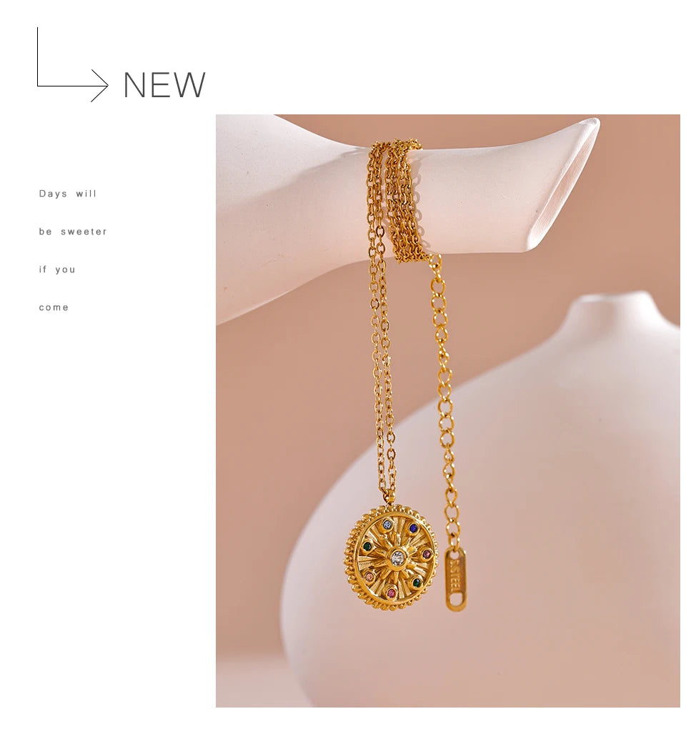 Celestial Medallion Necklace