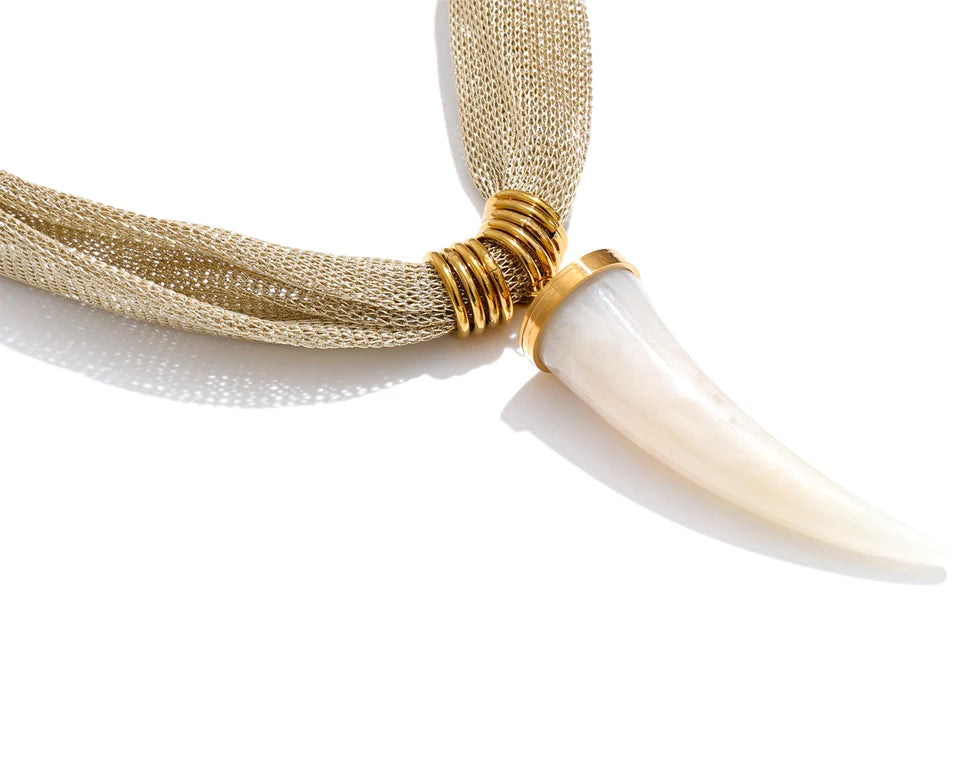 Ivory Horn Necklace