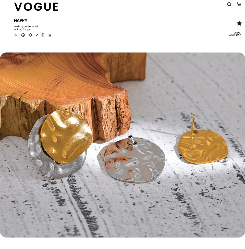 Organic Double Earrings