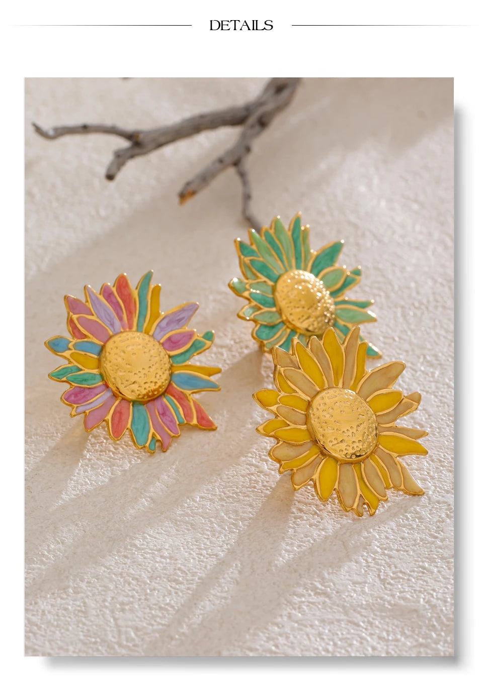 Colorful Flower Pins