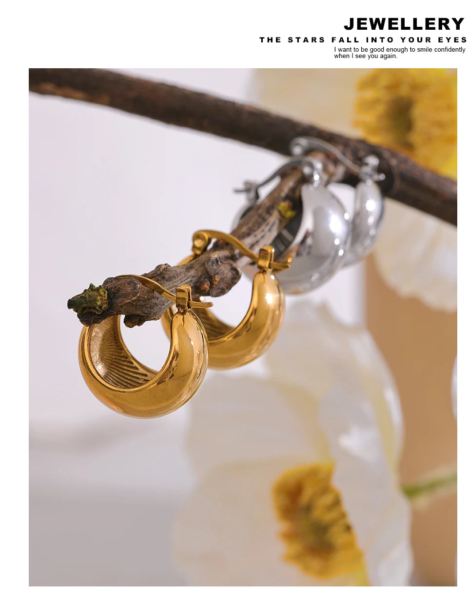 Celestial Curve Hoops