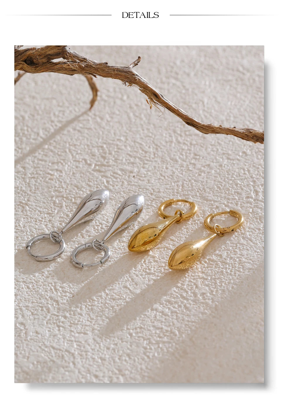 Teardrop Drop Earrings