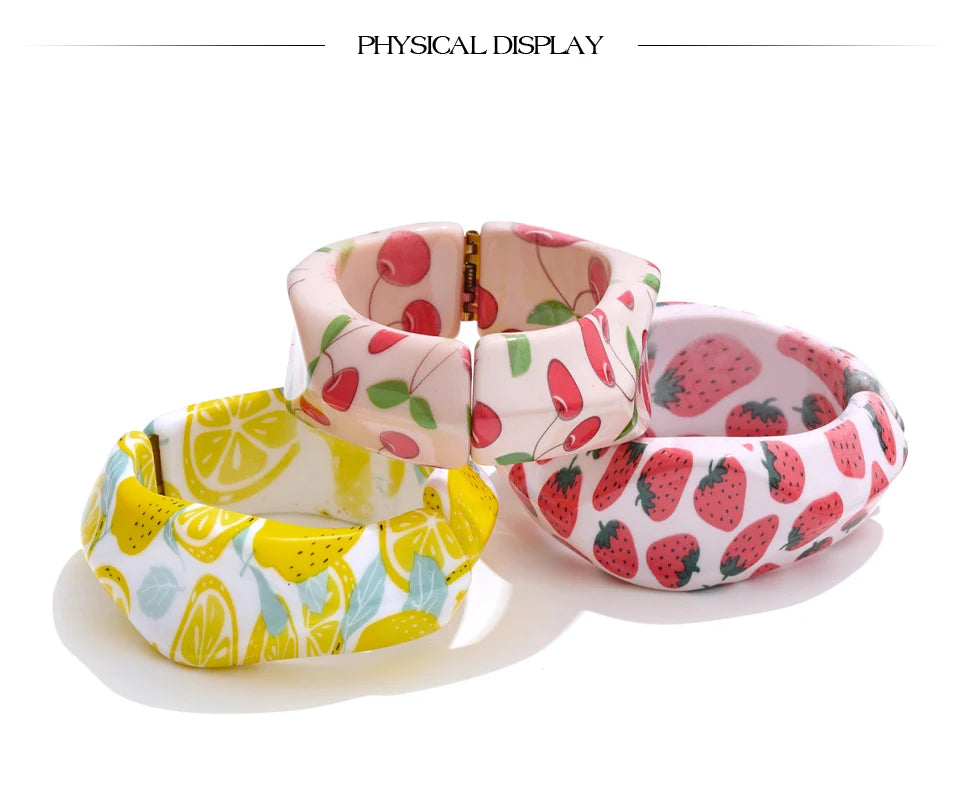 Lemon Resin Bracelet