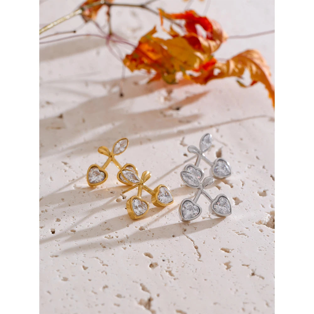 The Blooming Crystal Studs