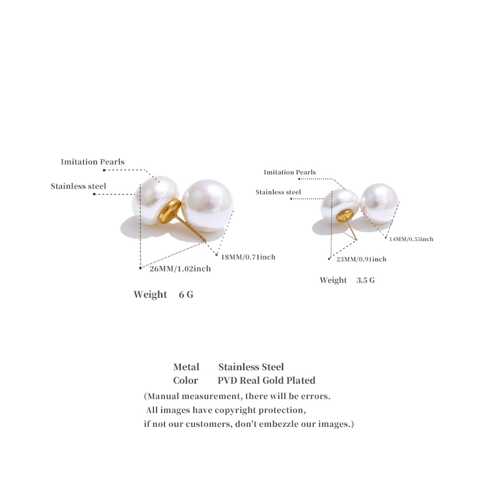 Lustrous Pearl Studs