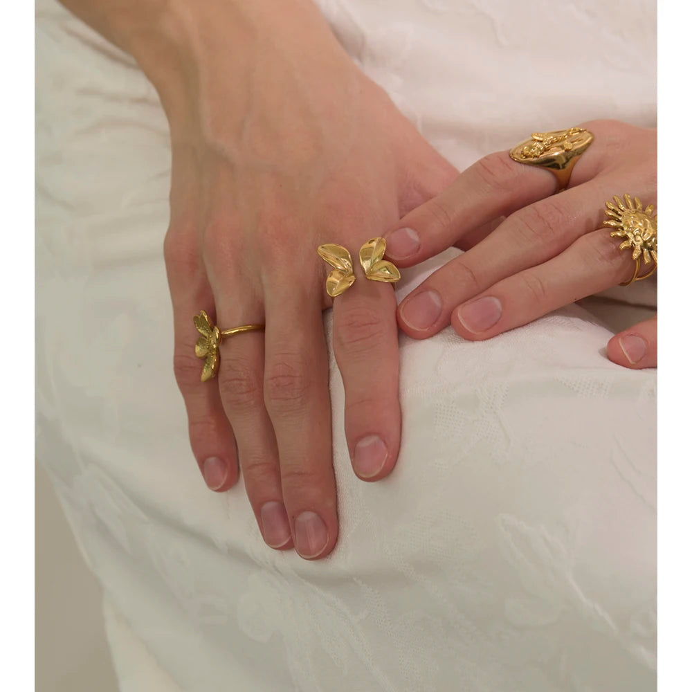 Golden Butterfly Ring