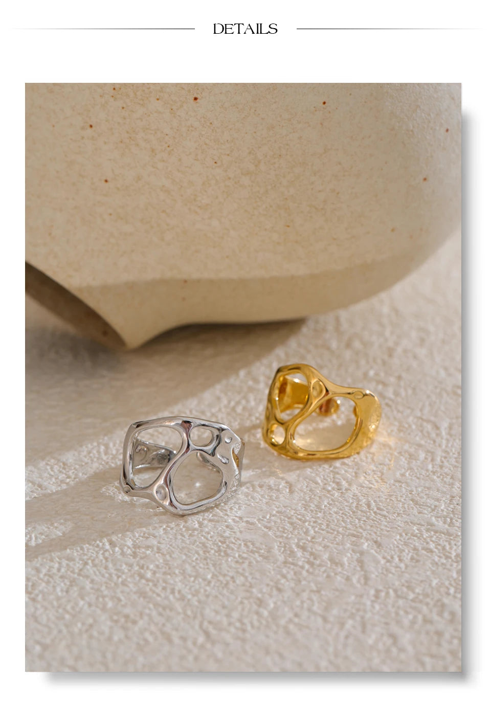 Organic Open Gold Ring