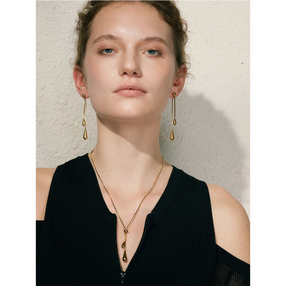 Liquid Gold Teardrop Set