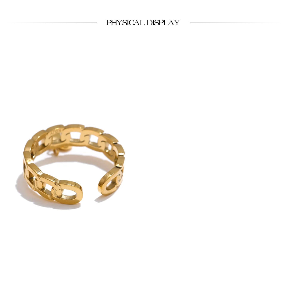 Romantic Heart Gold Ring