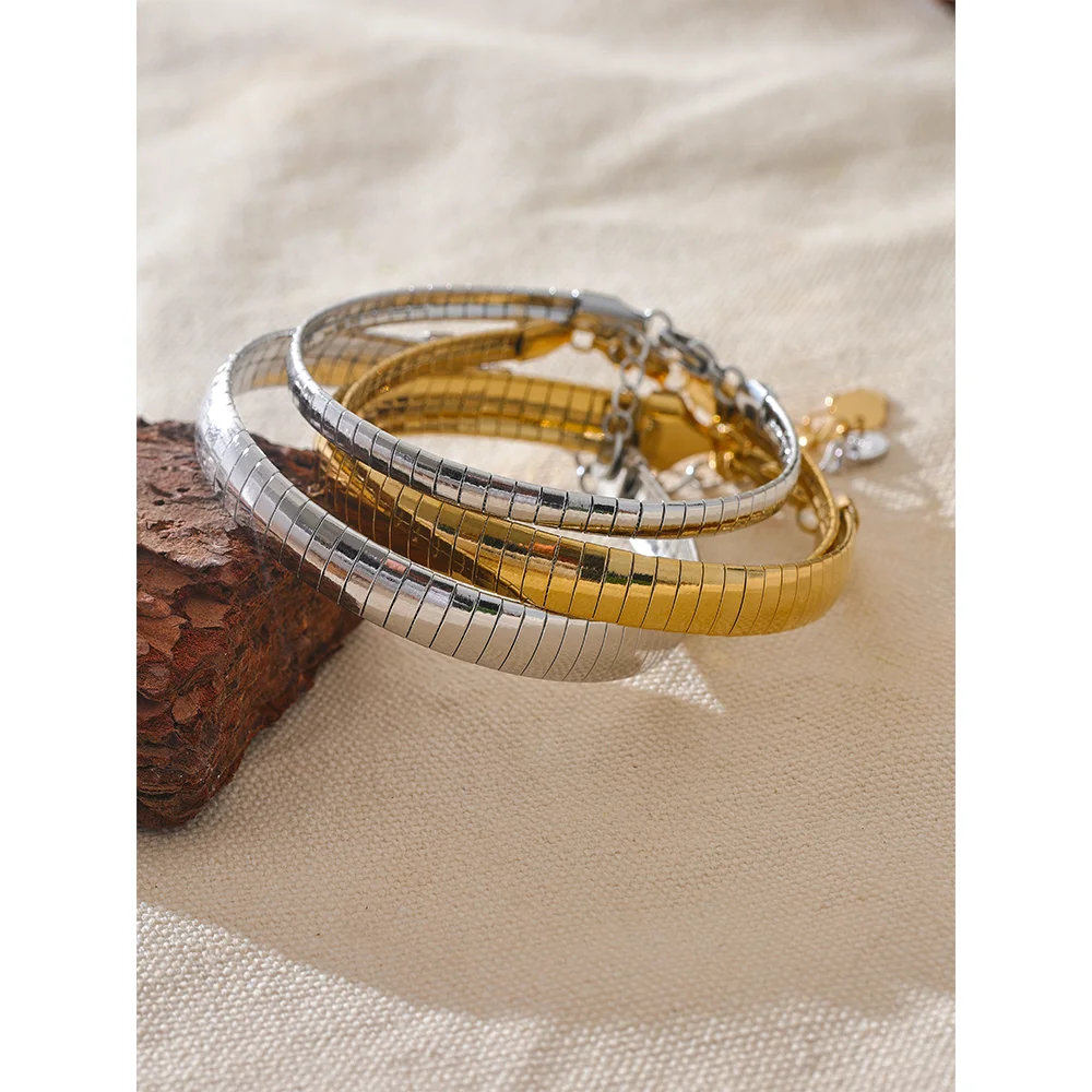 Geometric Gold Bracelet