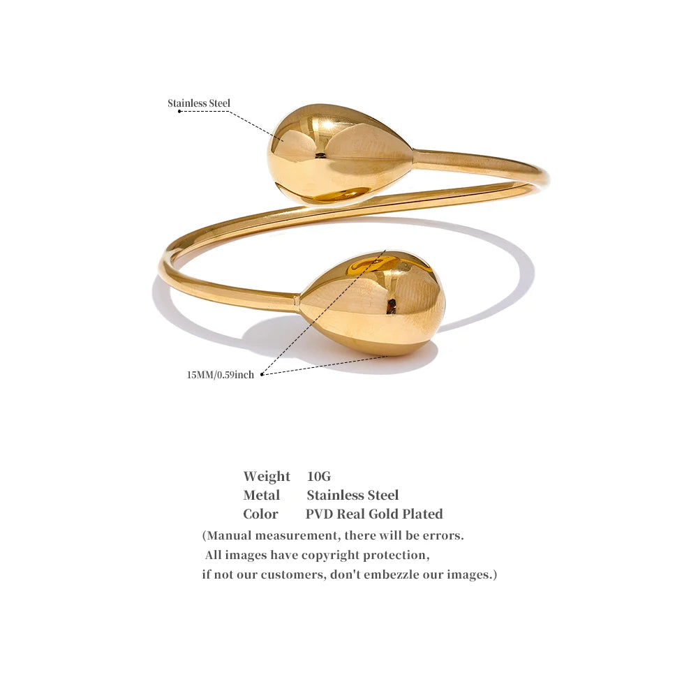 Minimalist Teardrop Cuff