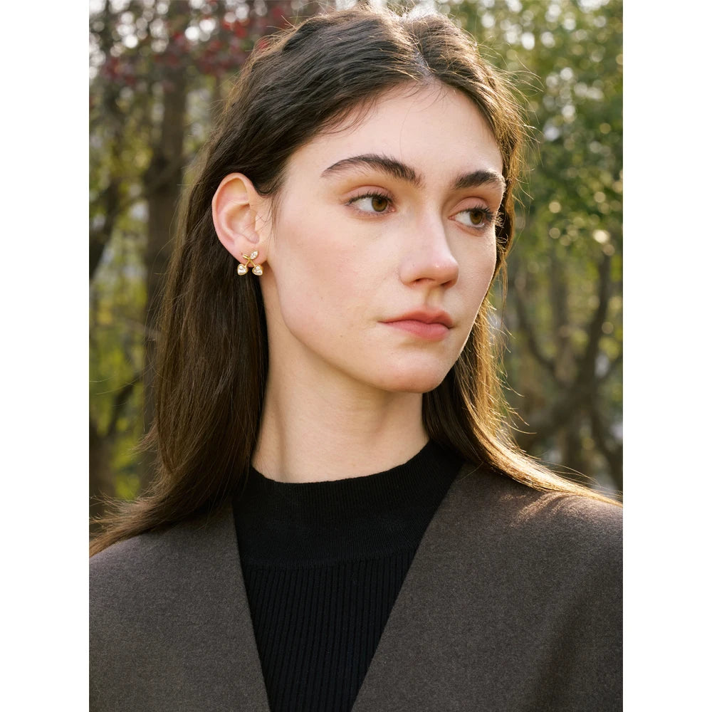 The Blooming Crystal Studs