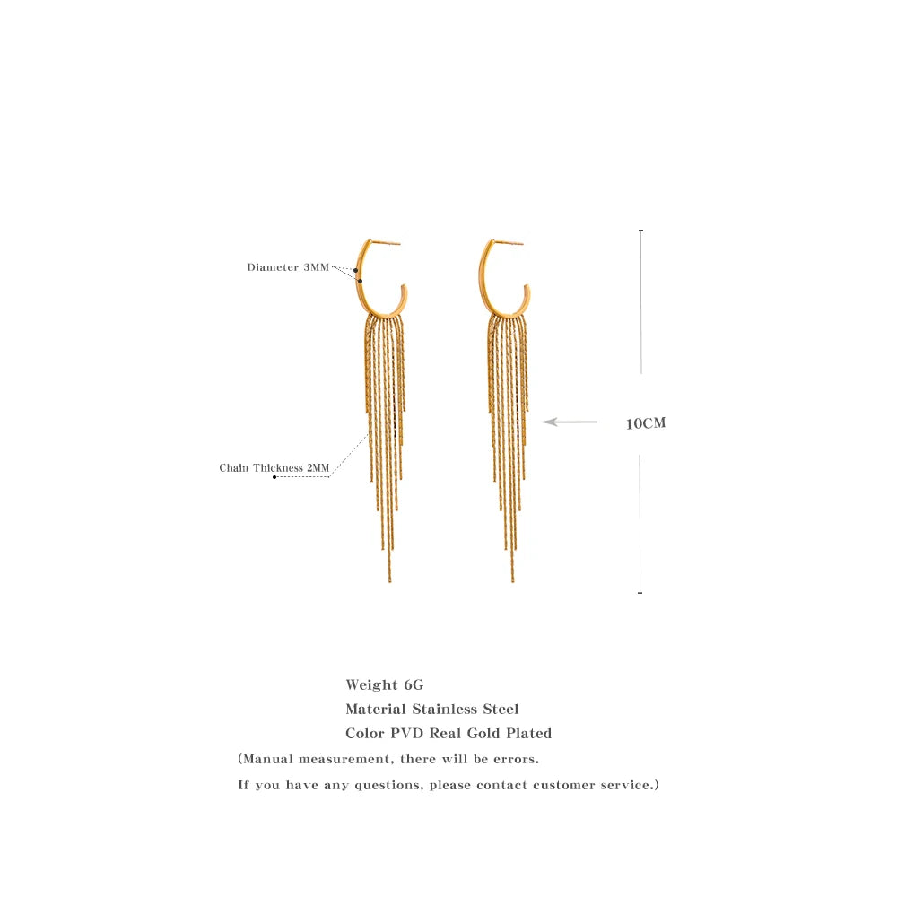 Cascade Chain Earrings