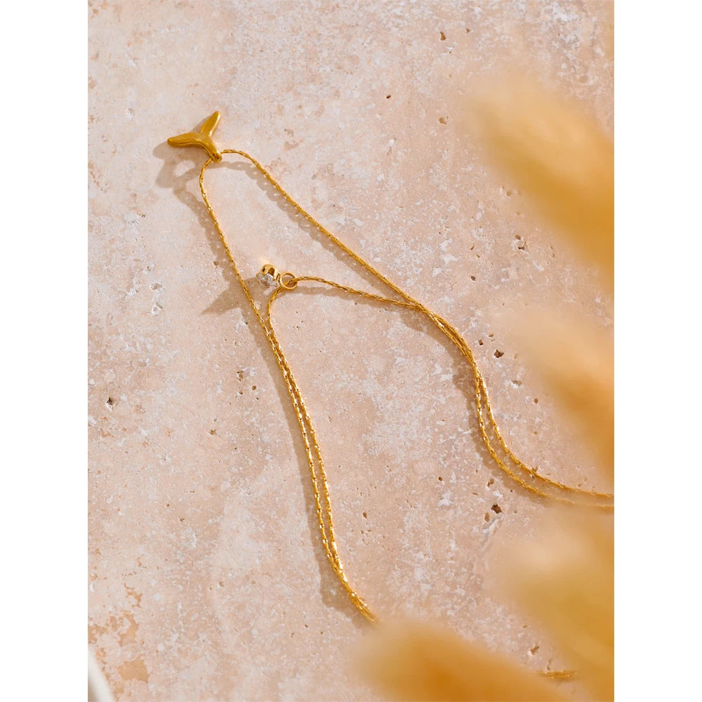 Twin Layer Starfish Necklace