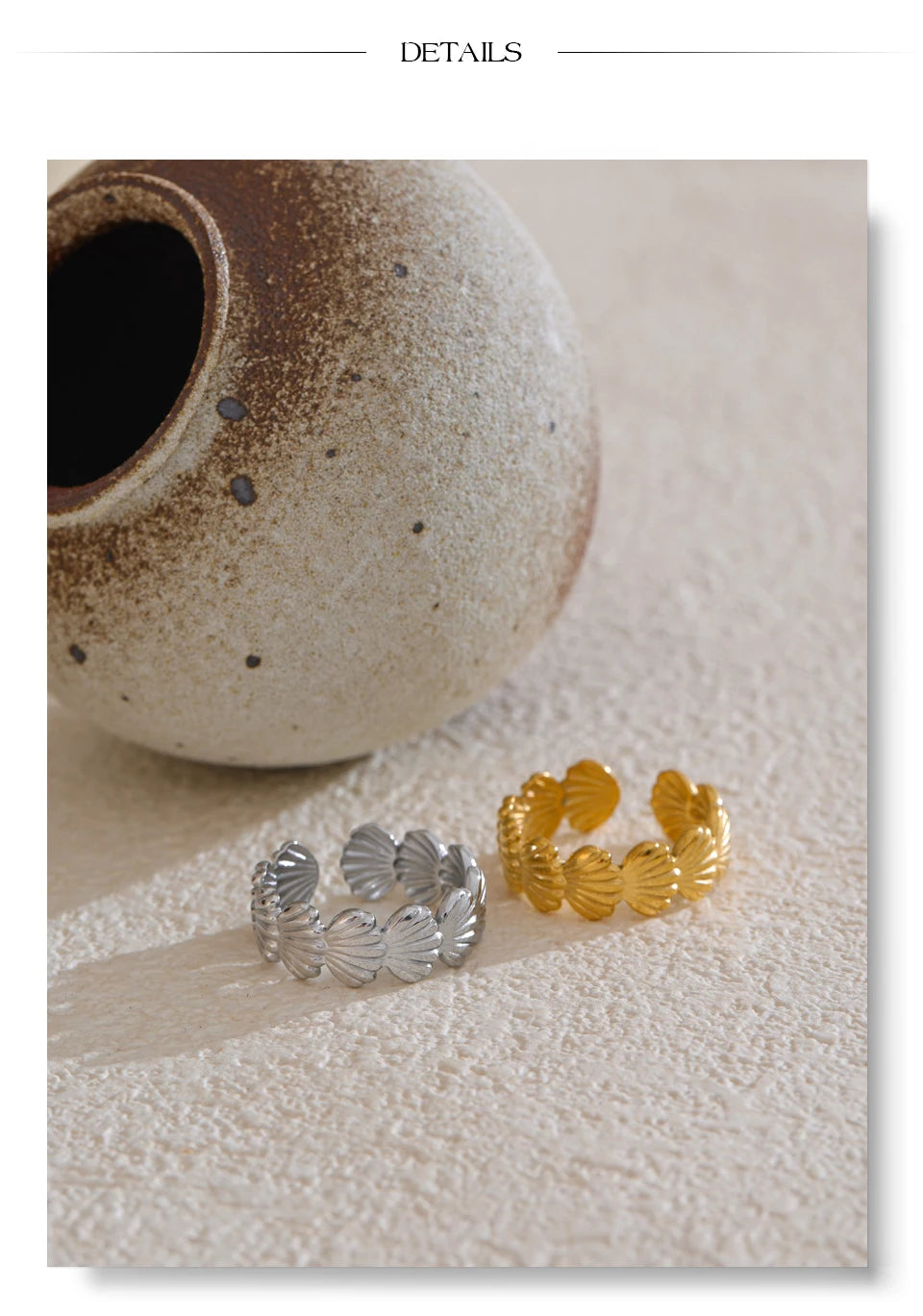 Golden Shell Ring