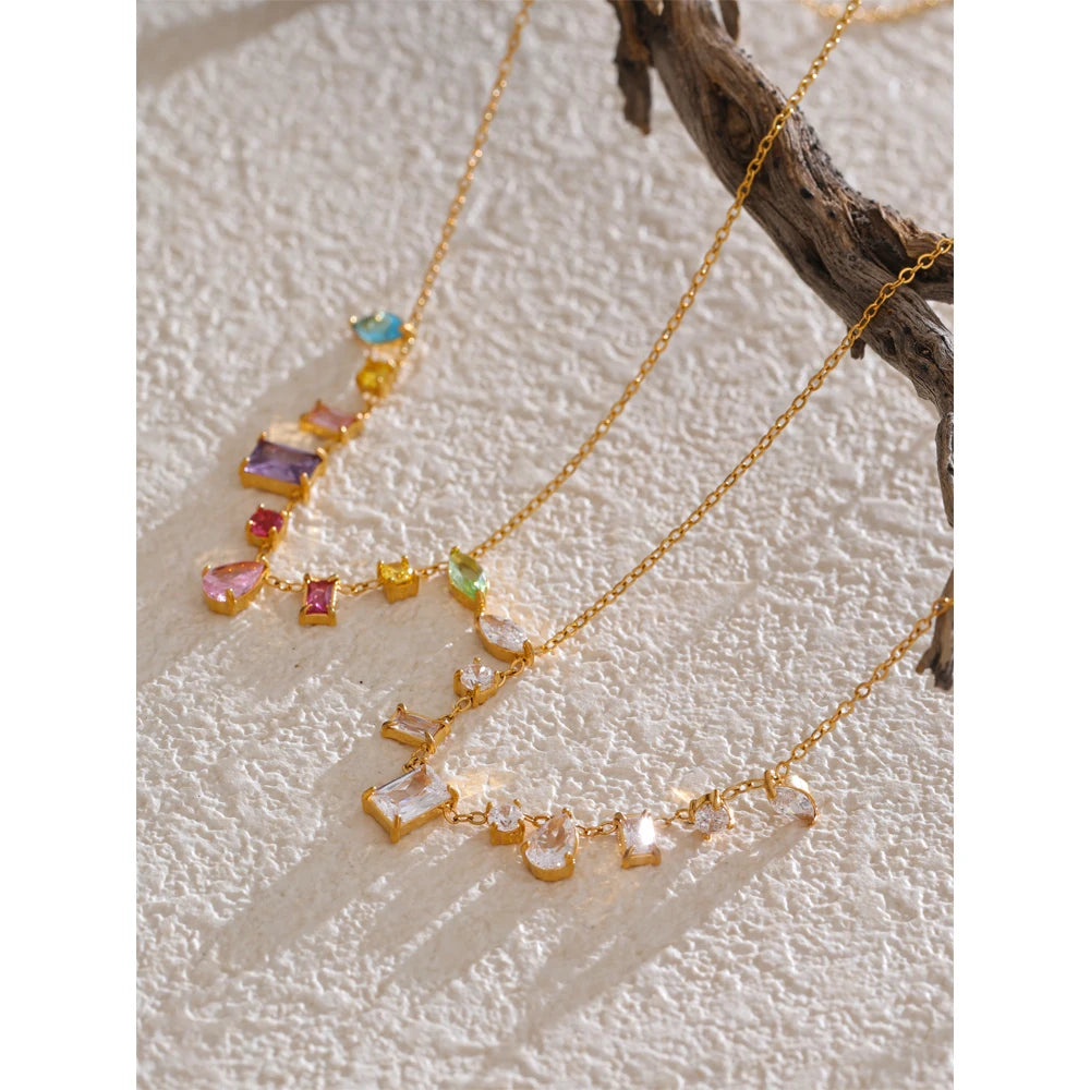 Rainbow Gemstone Necklace