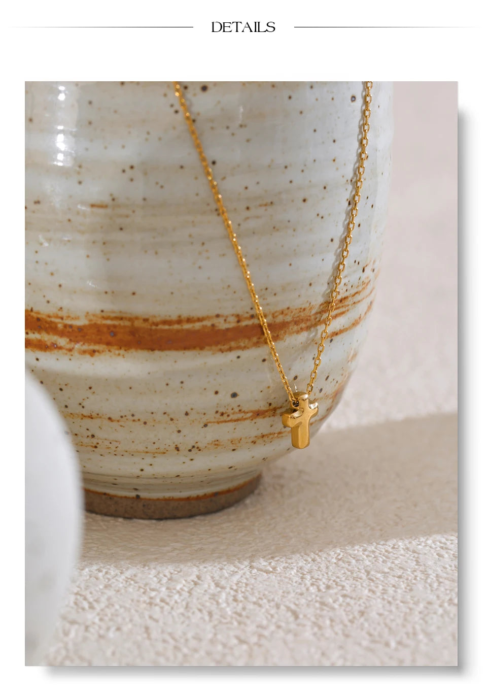 Minimal Cross Necklace