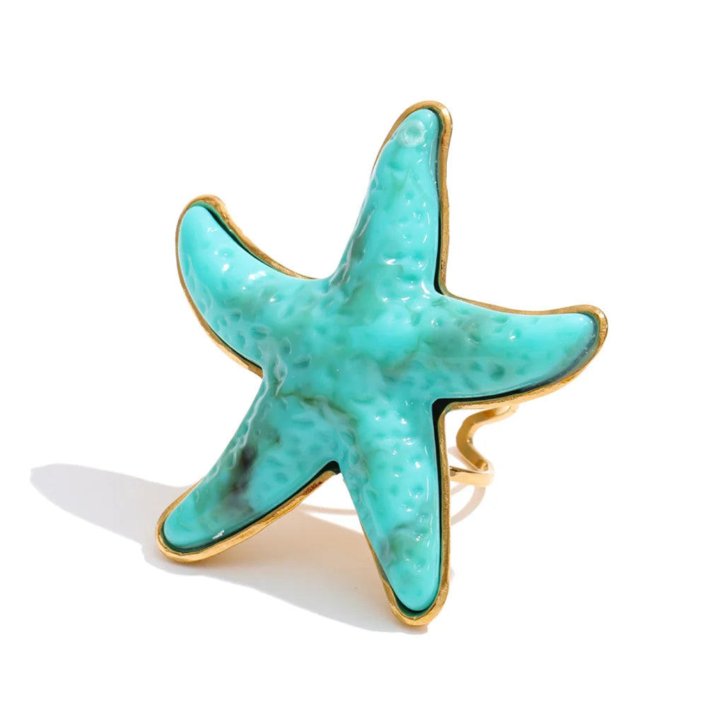 Starfish Adjustable Ring