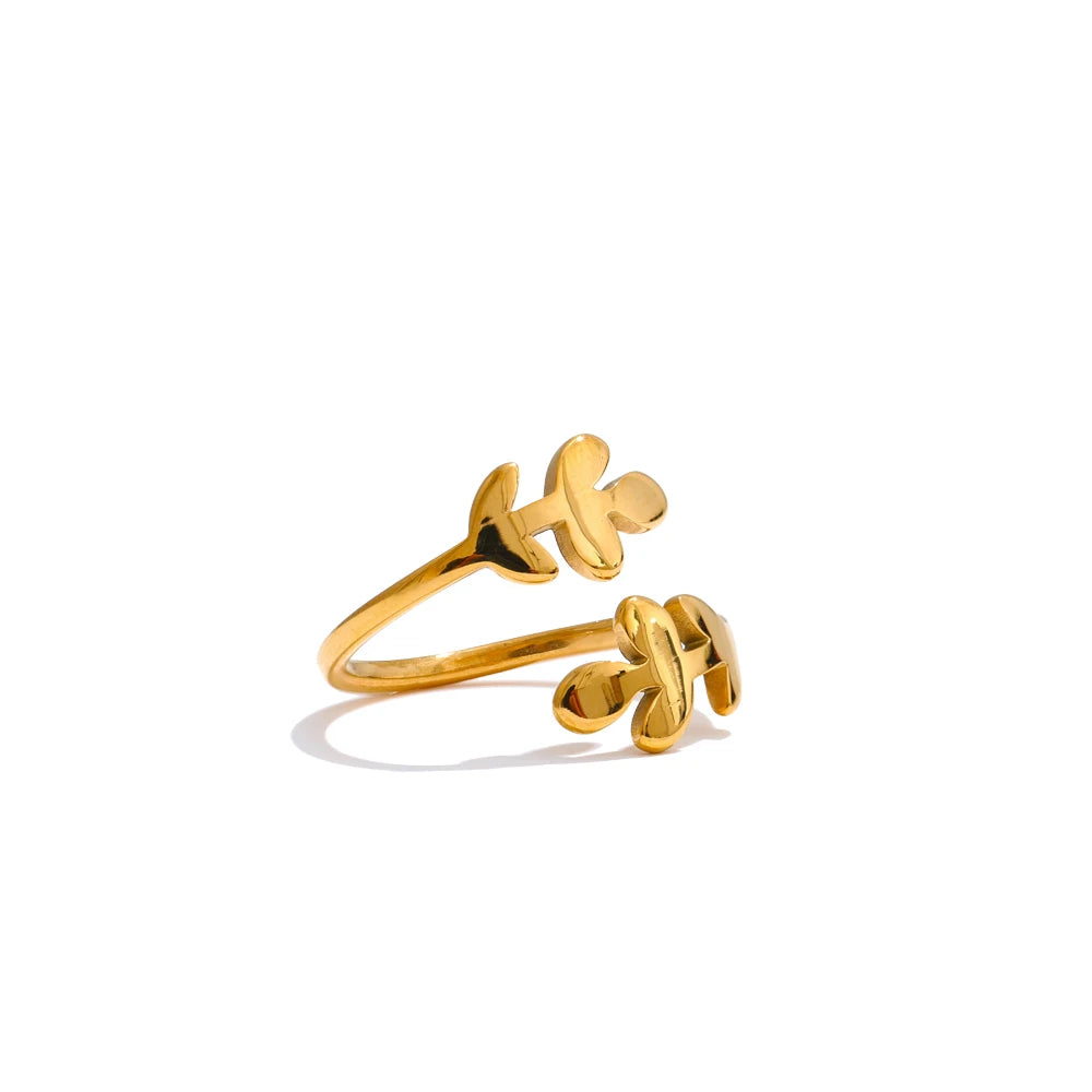 Double Clover Open Ring