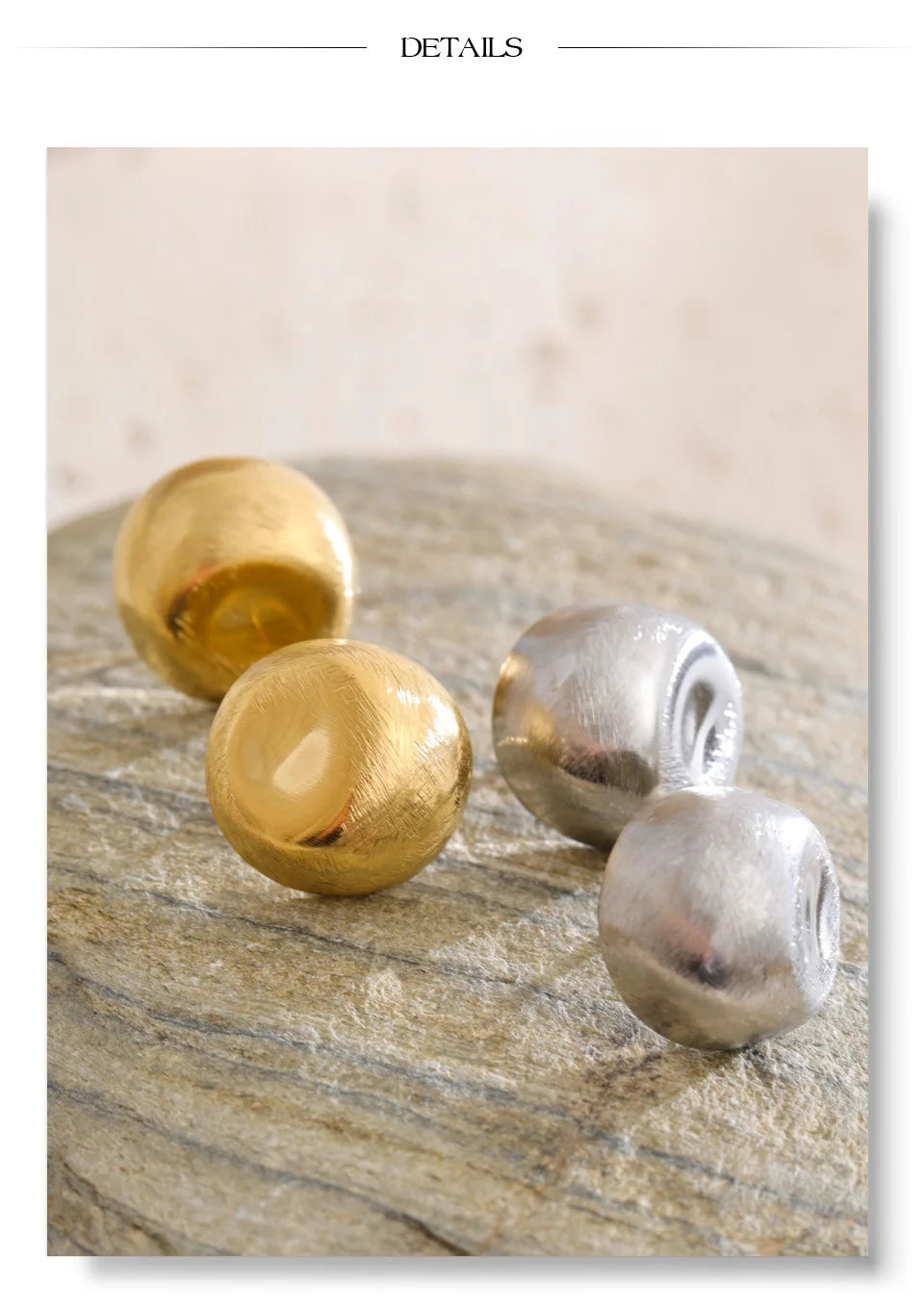 Polished Sphere Studs