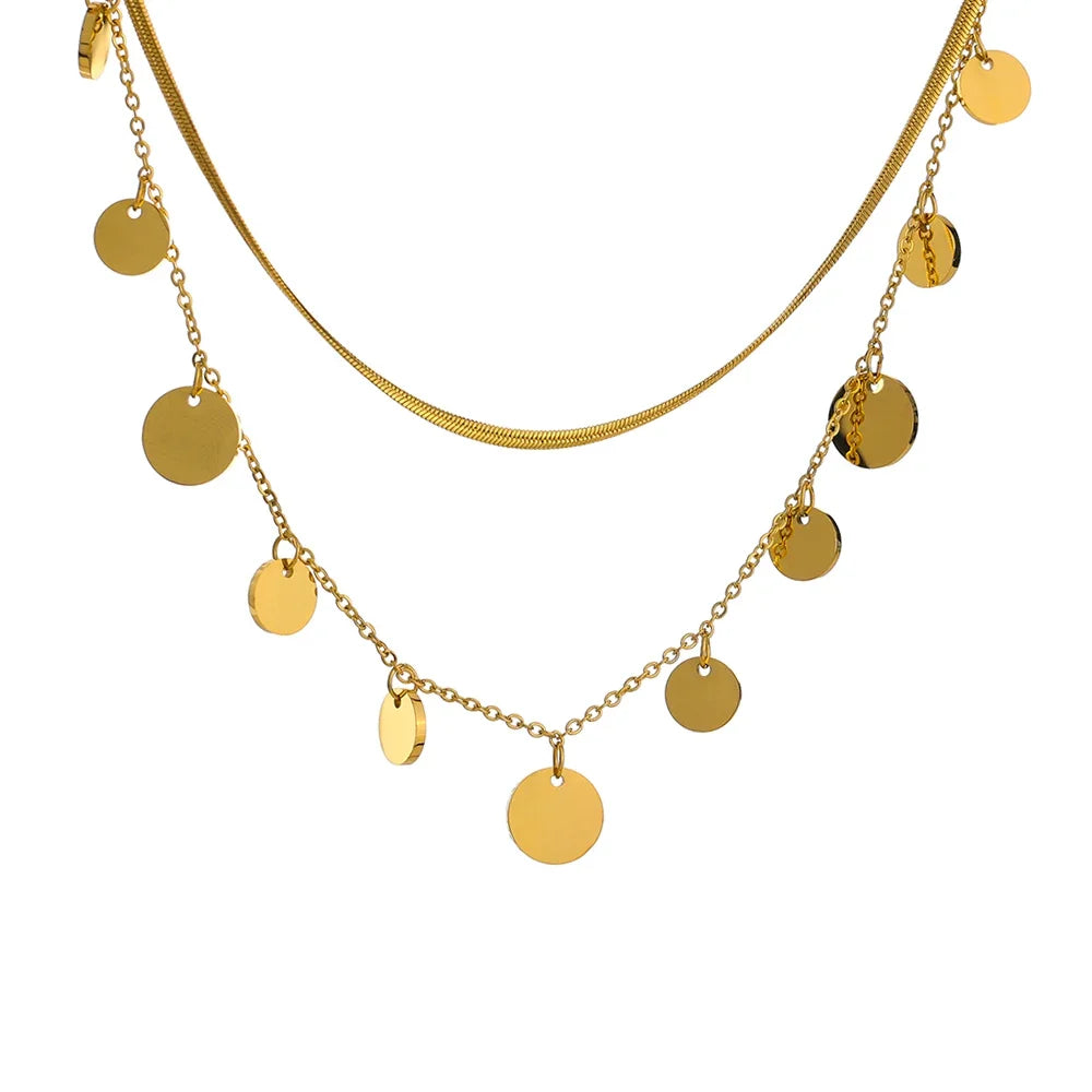 Classic Round Gold Pendant